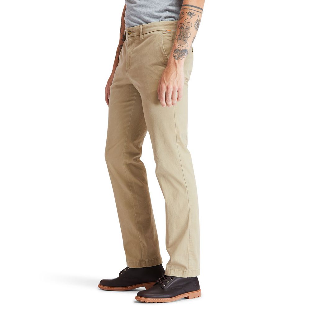 Calça Masculino - Timberland Squam Lake Stretch Chino - HRXNP2597 - Caqui